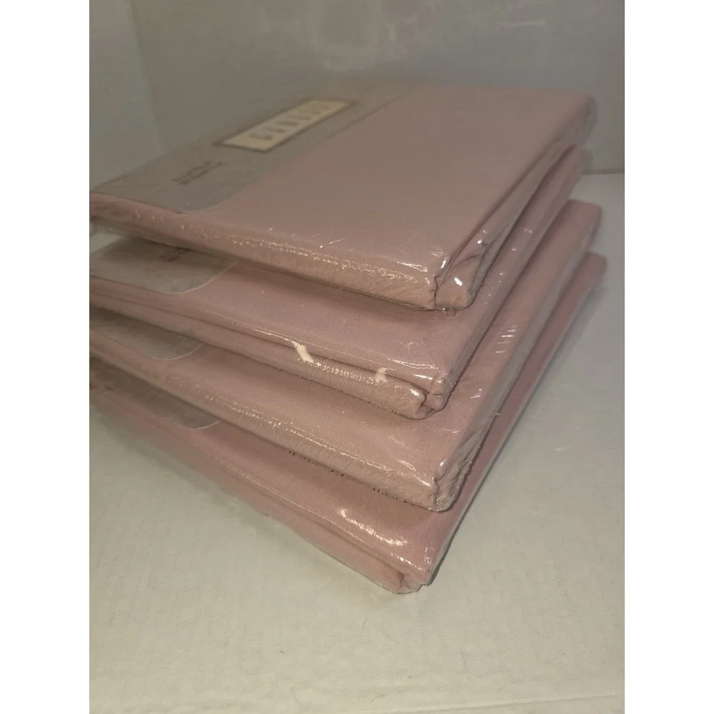 Vintage Mervyns Caress Lt Pink Twin Flat Sheet Lot Of 4  66 X 96 New Old Stock